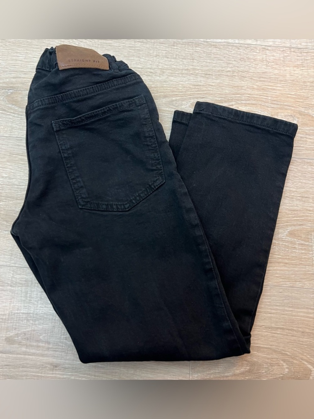 Zara boys black straight fit jeans denim size 10